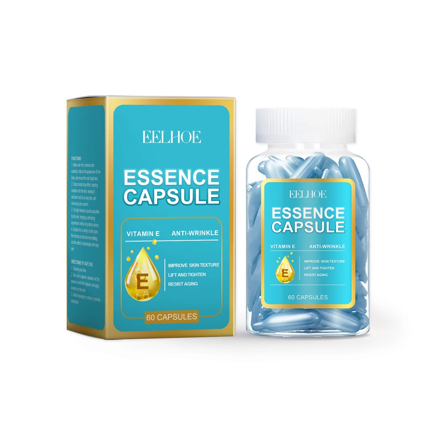 Eelhoe Facial Capsules Serum Moisturizing Anti Aging Vitamin E Care