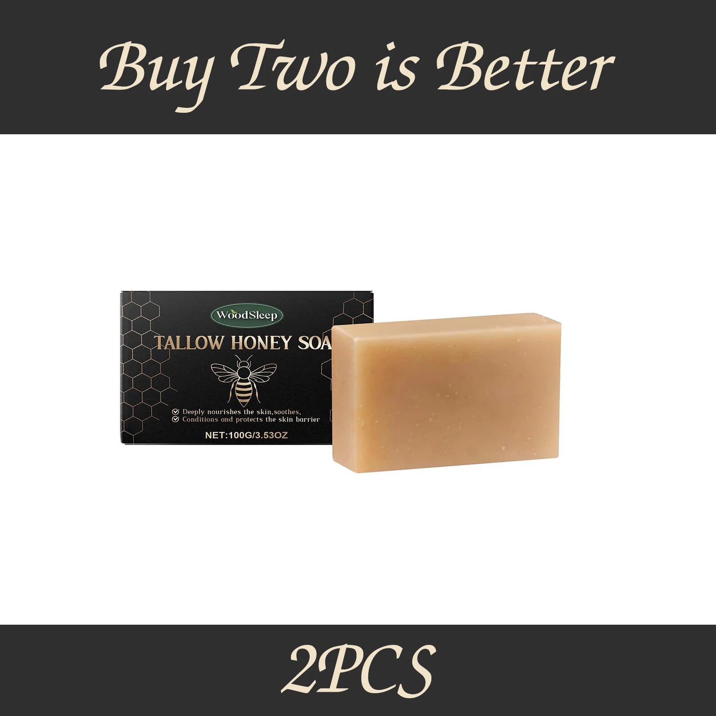 WoodSleep Beef Fat Soap Nourishing Skin Cleanser For Soft Moisture