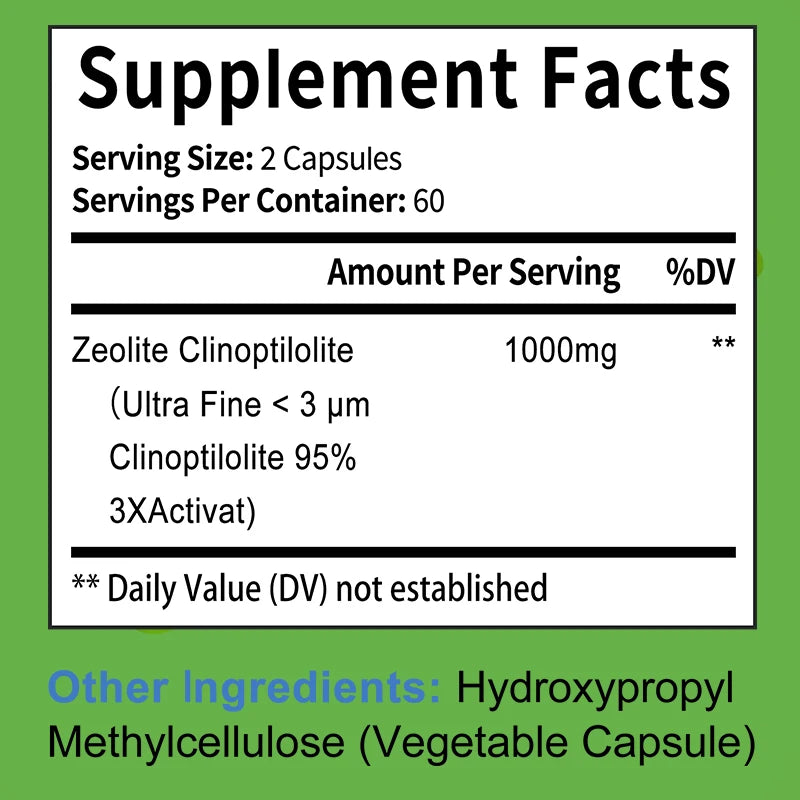 Balincer Zeolite Liver Protection Supplement Supports Kidneys Immunity