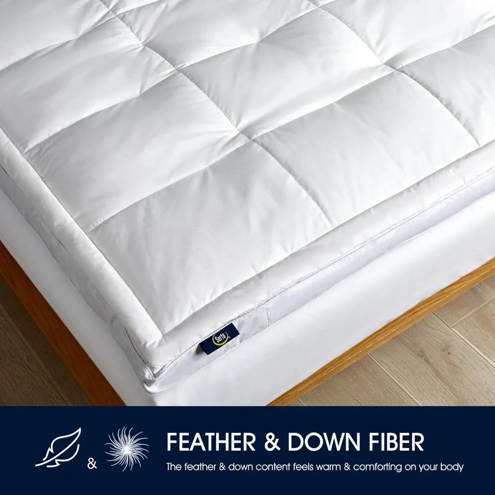 Ultra Soft Feather And Down Pillow Top Mattress Topper