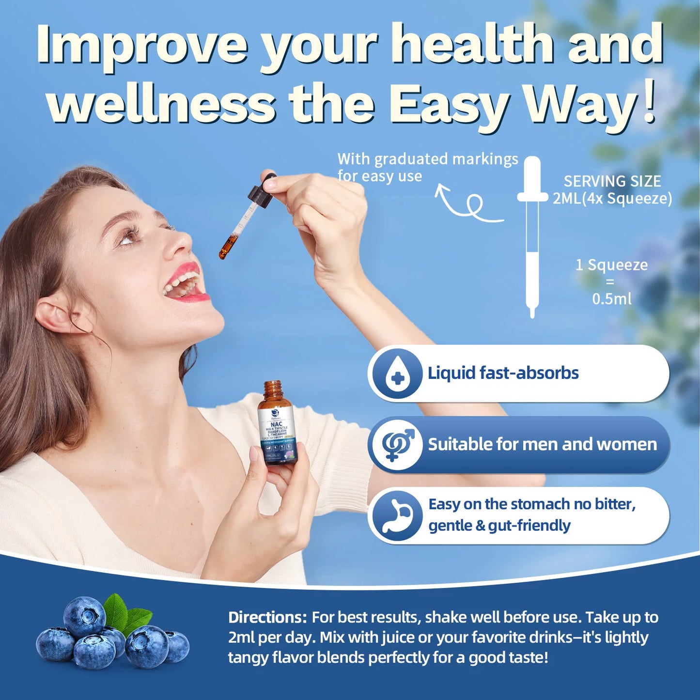 Lukaree Liposomal NAC With Milk Thistle For Liver Kidney Lung Support Supplement