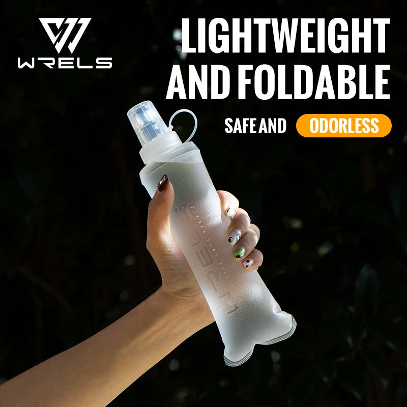 WRELS Soft Flask Folding Water Bottle TPU BPA Free