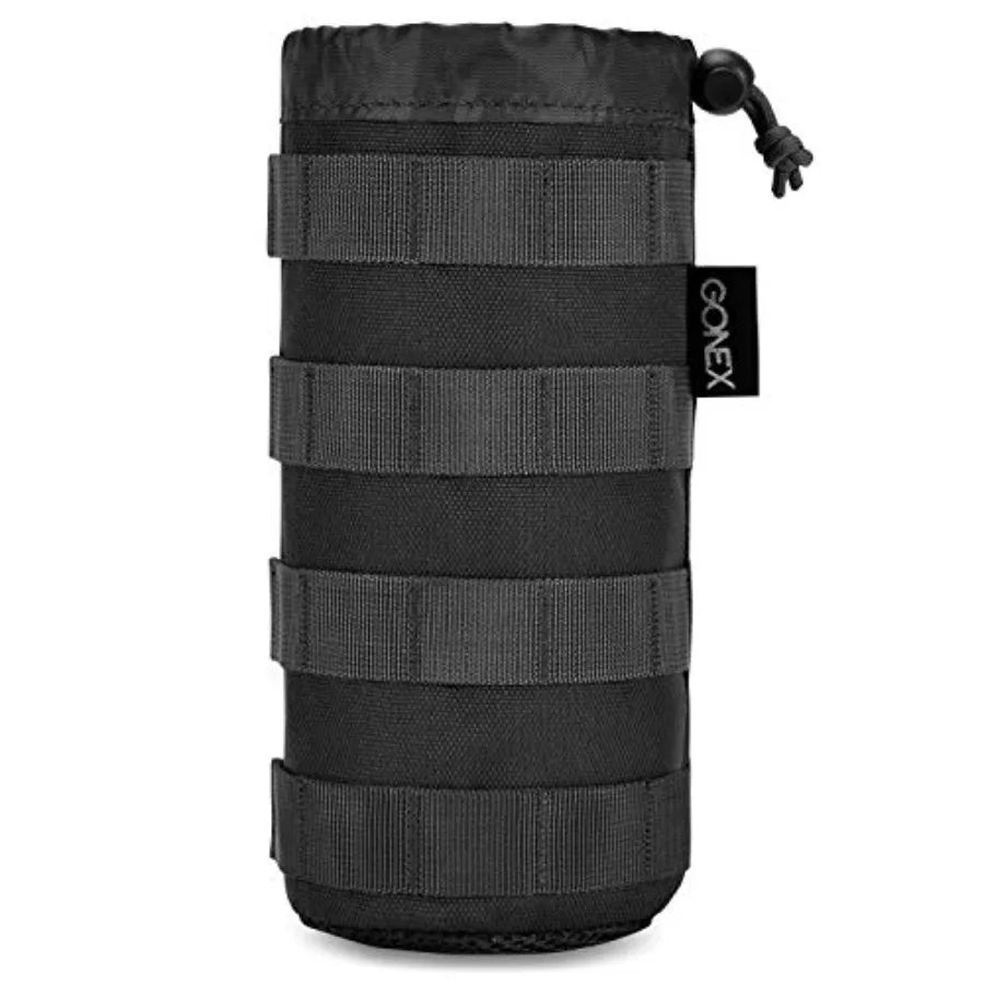 Water Bottle Pouch Tactical Drawstring Open Top Hydration Carrier