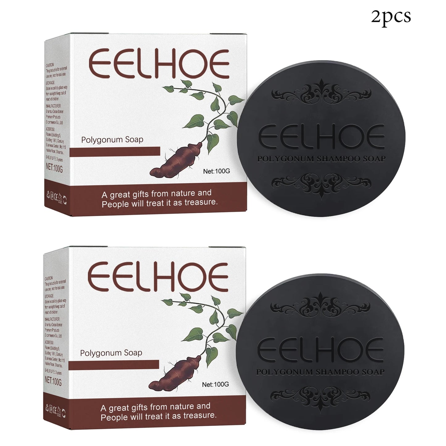 Eelhoe Hair Darkening Shampoo Bar Anti Hair Loss And Dandruff