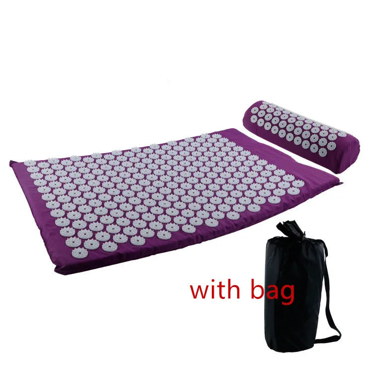 Acupressure Massager Yoga Mat Cushion for Back Pain Relief