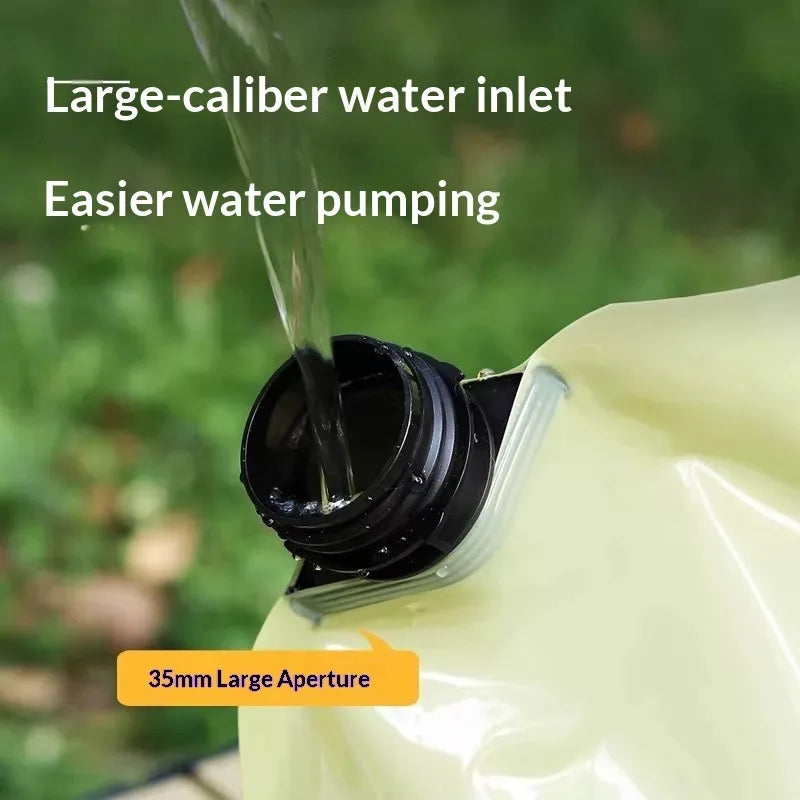 Foldable Outdoor Water Storage Bag With Leakproof Tap Spout