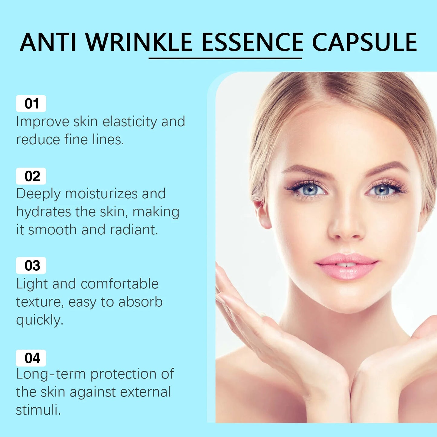 Eelhoe Facial Capsules Serum Moisturizing Anti Aging Vitamin E Care