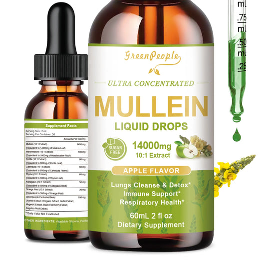 MINCH Mullein Drops For Immune Support Throat And Lung Health