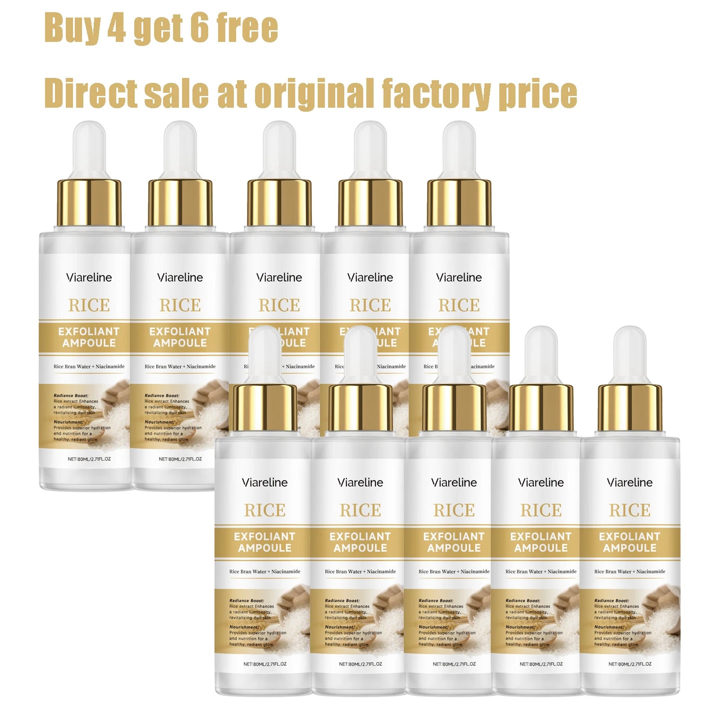 Viareline Facial Exfoliating Serum For Pore Refinement And Glow