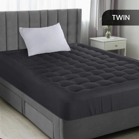 Bamboo Mattress Topper With Pillow Top For Back Pain Relief