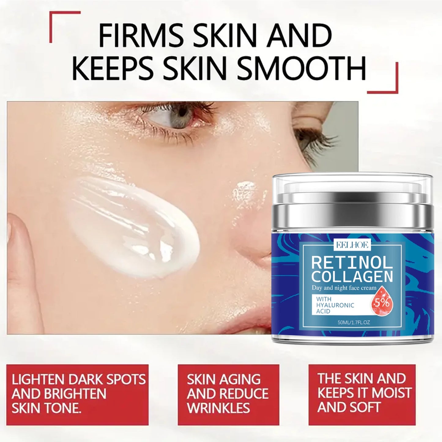 Hoygi Retinol Collagen Face Cream For Fine Lines And Firming