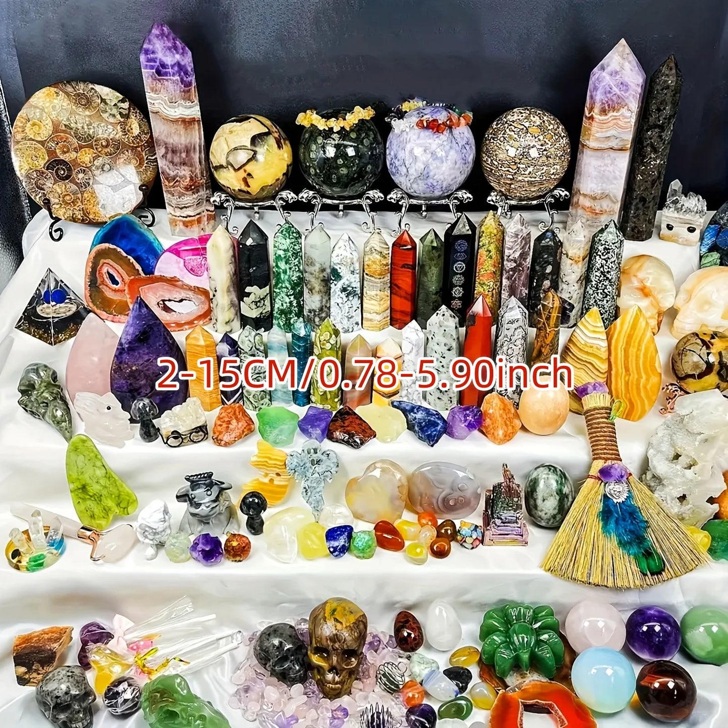 CrystalHola Mixed Stone Crystals Gift Box Set