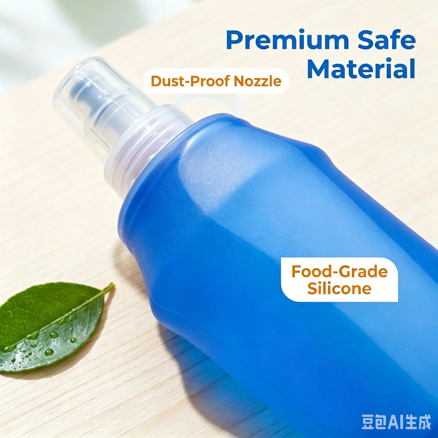 Soft Foldable TPU Water Bottle Portable for Outdoor Sports