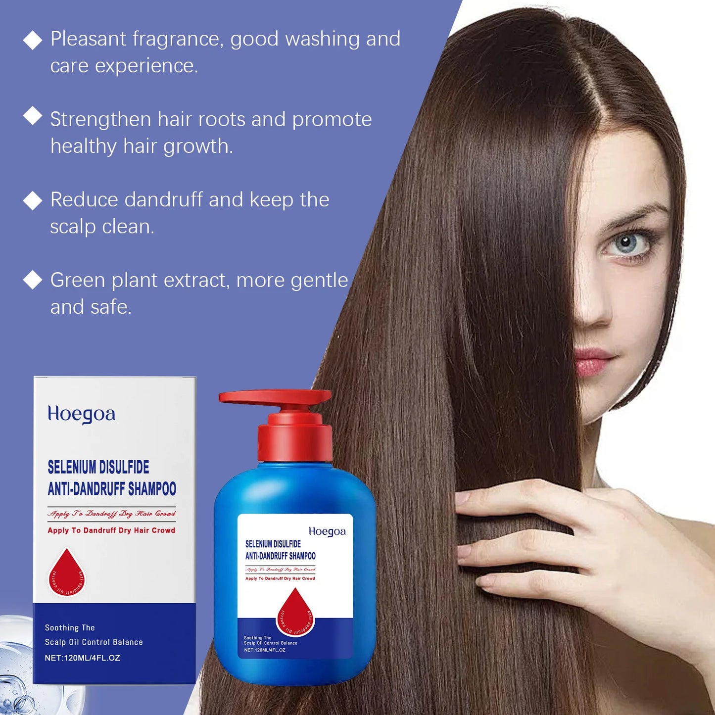 Hoegoa Selenium Sulfide Anti Dandruff Shampoo Deep Cleansing