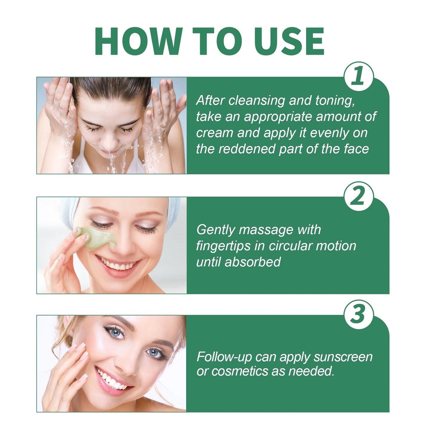 Color Correcting Cream for Redness and Dark Spots Moisturizing