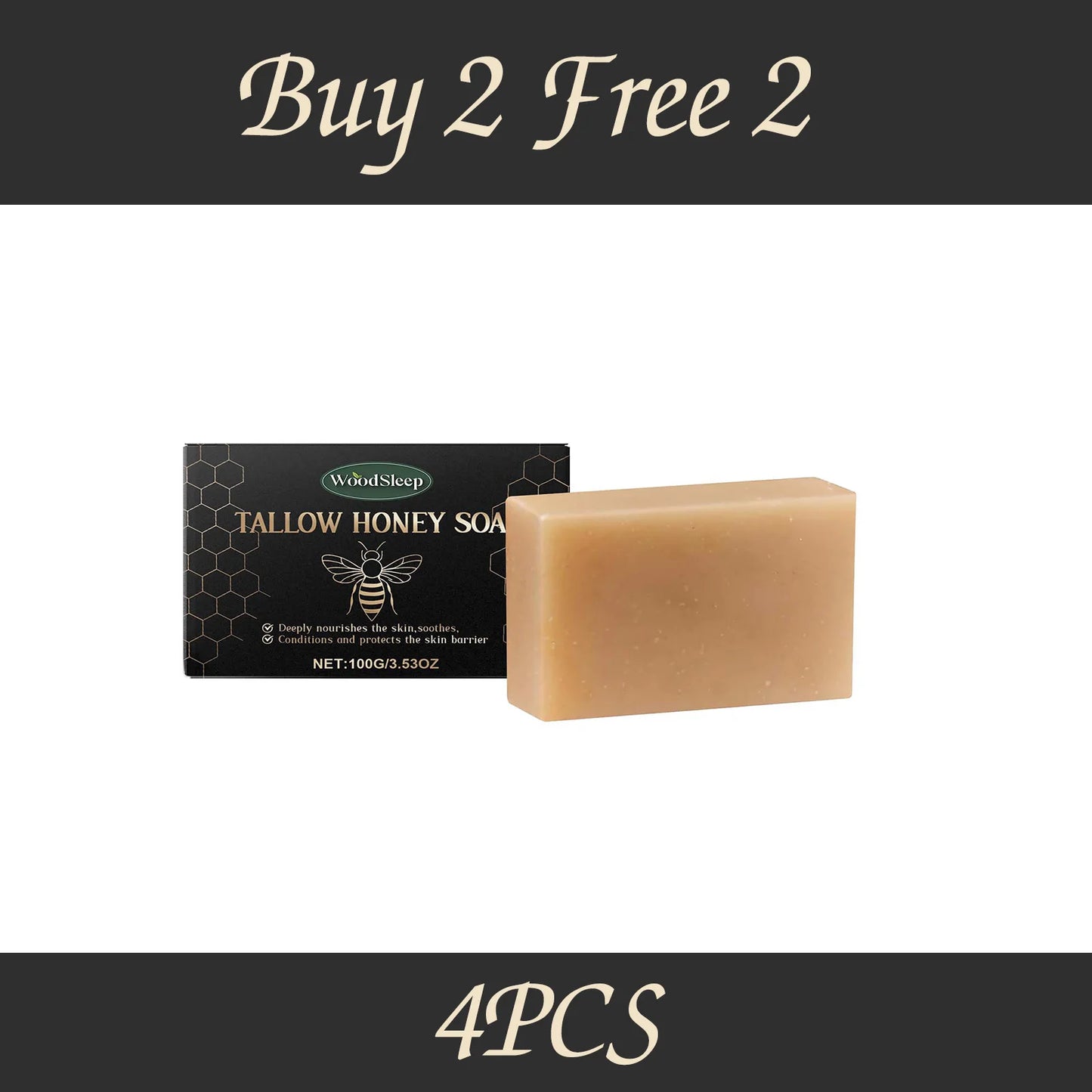 WoodSleep Beef Fat Soap Nourishing Skin Cleanser For Soft Moisture