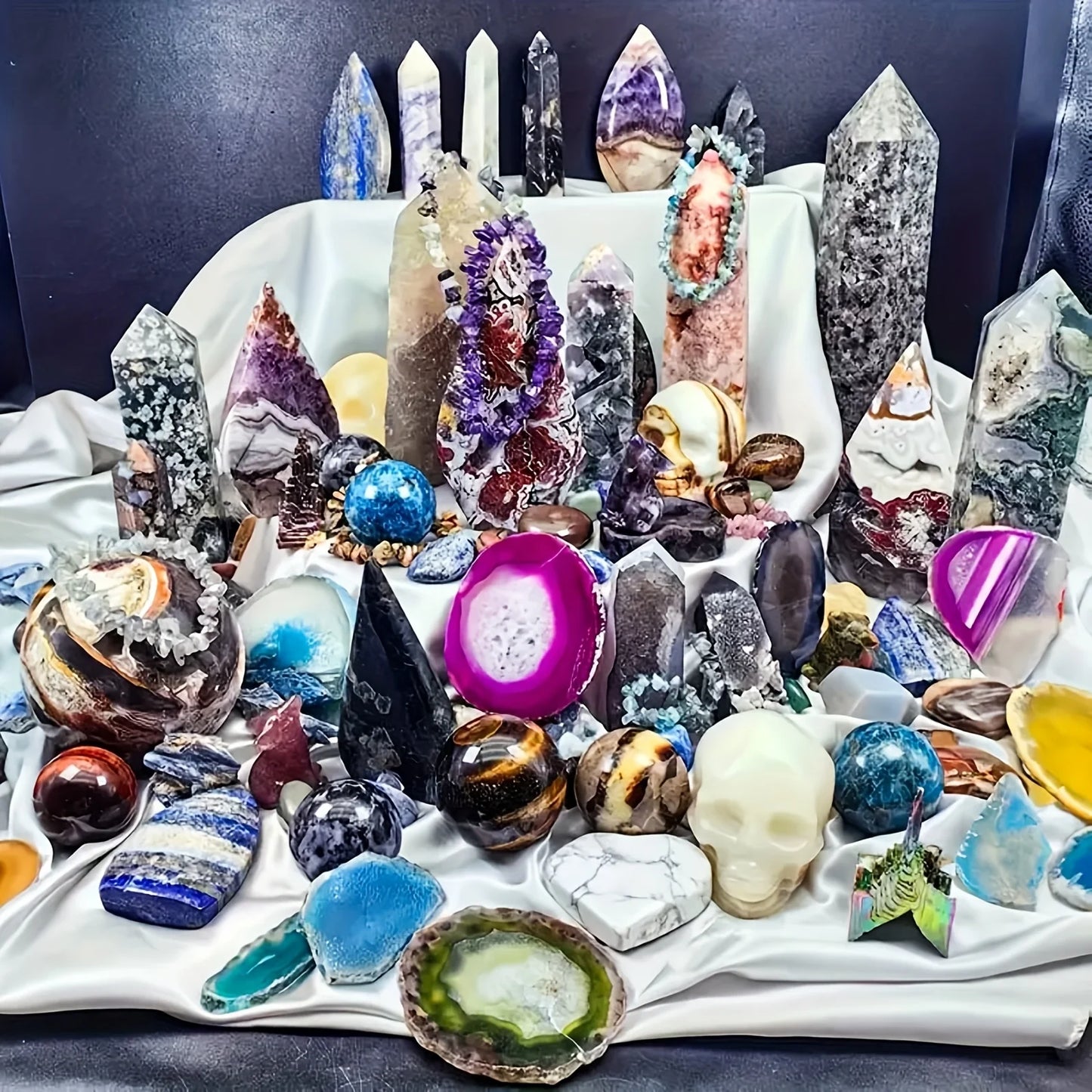 CrystalHola Mixed Stone Crystals Gift Box Set