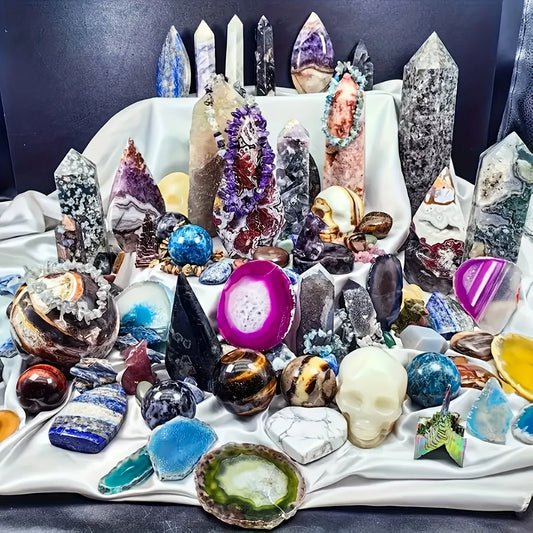 CrystalHola Mixed Stone Crystals Gift Box Set