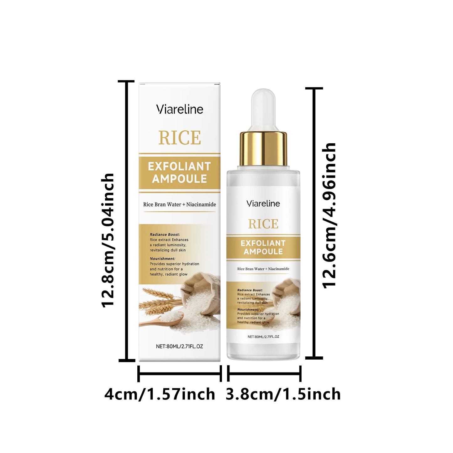 Viareline Facial Exfoliating Serum For Pore Refinement And Glow