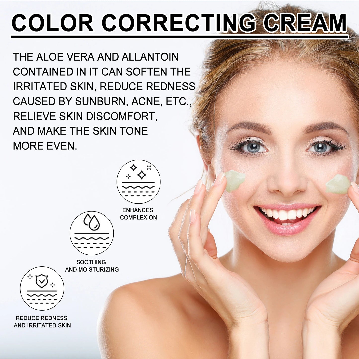 Color Correcting Cream for Redness and Dark Spots Moisturizing