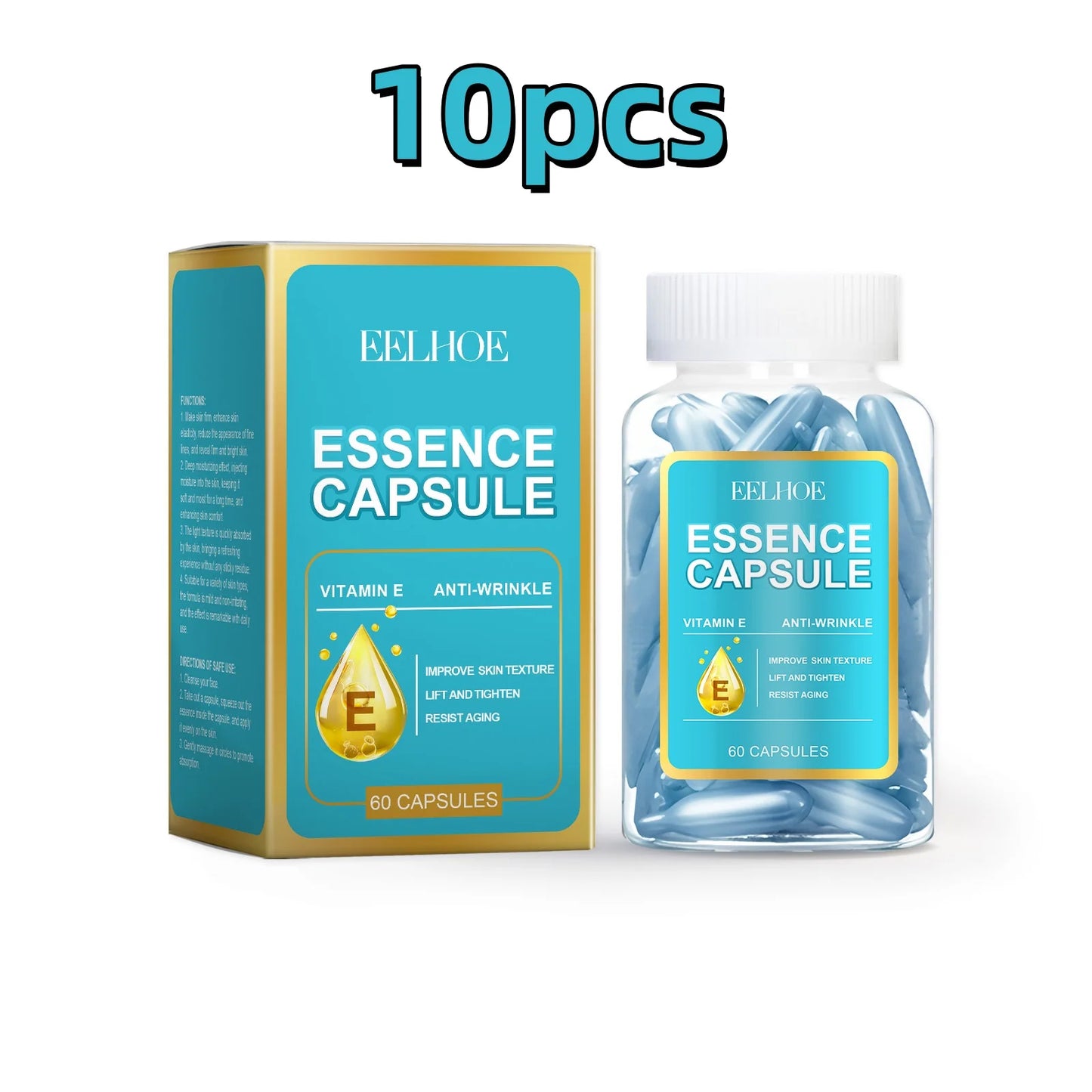 Eelhoe Facial Capsules Serum Moisturizing Anti Aging Vitamin E Care