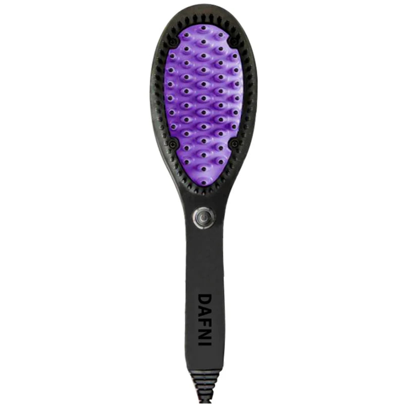 Hugebreen Hair Straightener Brush Ceramic Hot Comb