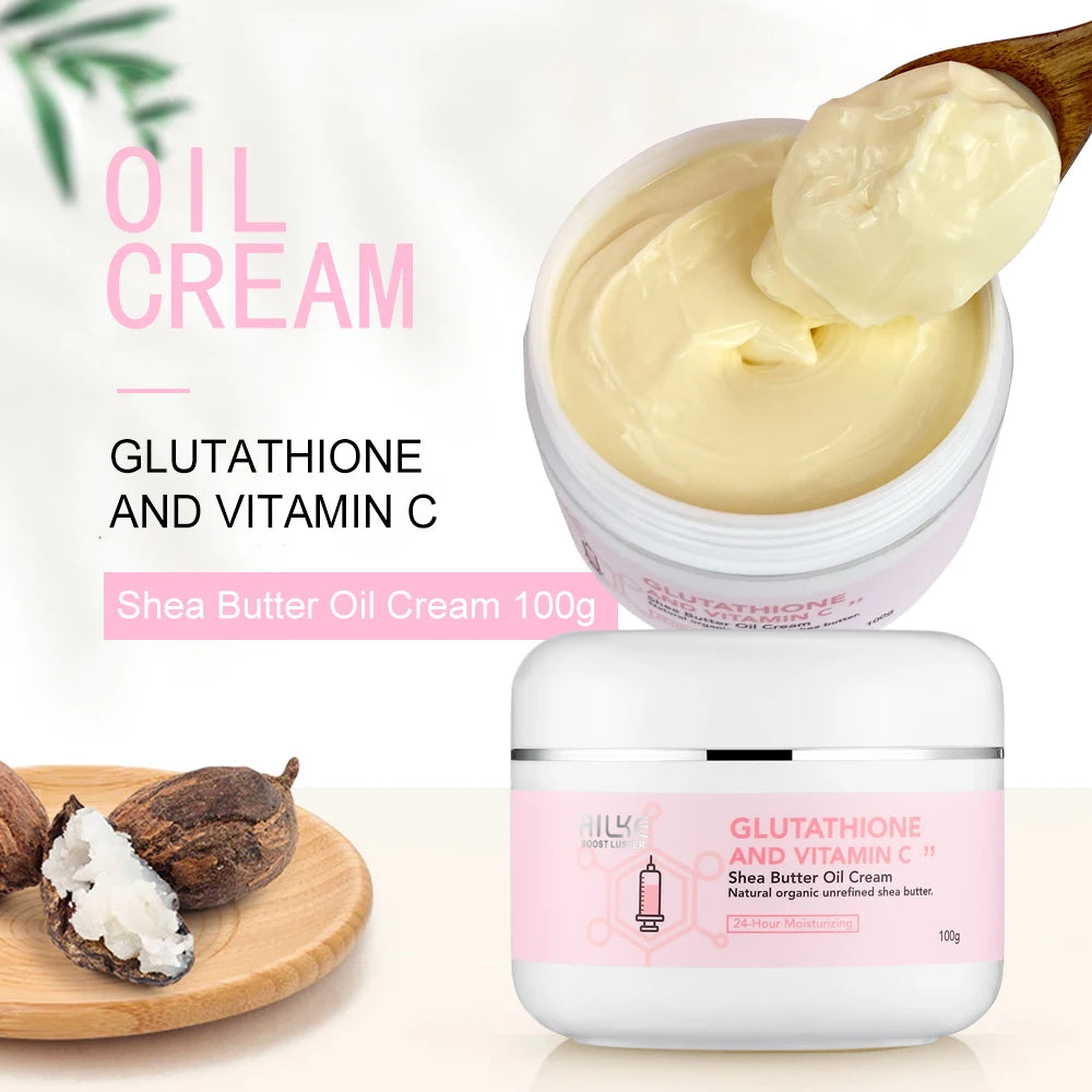 AILKE Glutathione Vitamin C Shea Butter Cream Brightening Moisturizing
