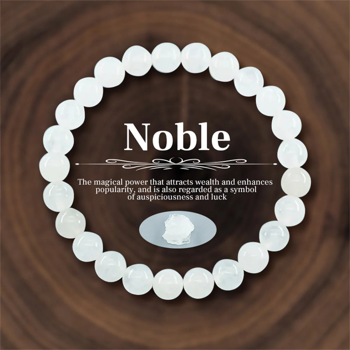 8mm Natural Stone Beaded Bracelet for Women and Men Unisex Crystal Beads Meditation Jewelry for Wealth Energy Protection