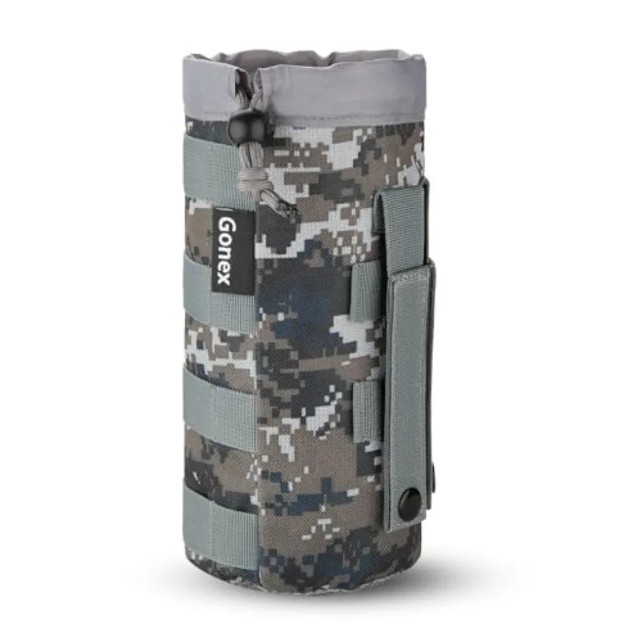Water Bottle Pouch Tactical Drawstring Open Top Hydration Carrier