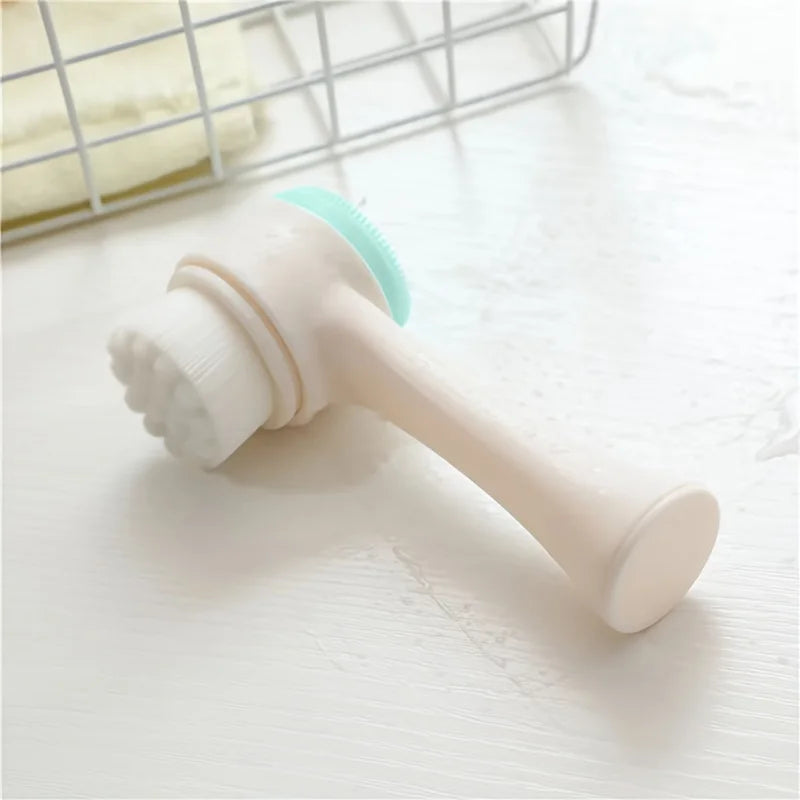 Silicone Facial Brush Double Sided Cleanser For Exfoliation And Pore Care