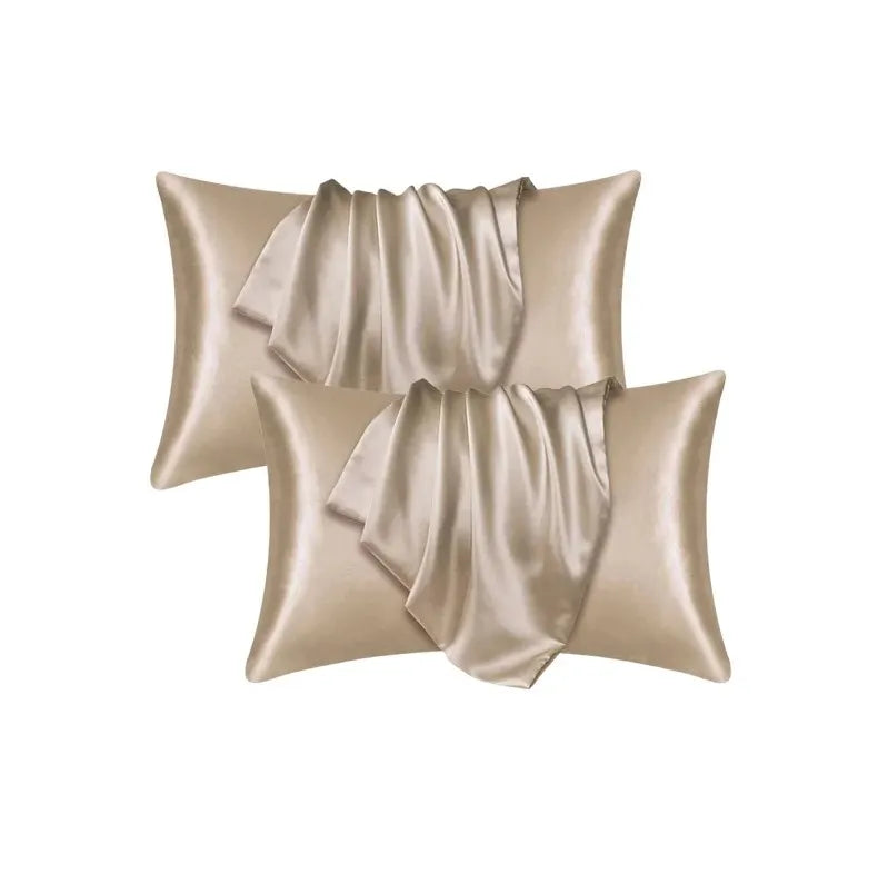 NONECN Polyester Cotton Pillowcase Silk Look For Hair And Skin
