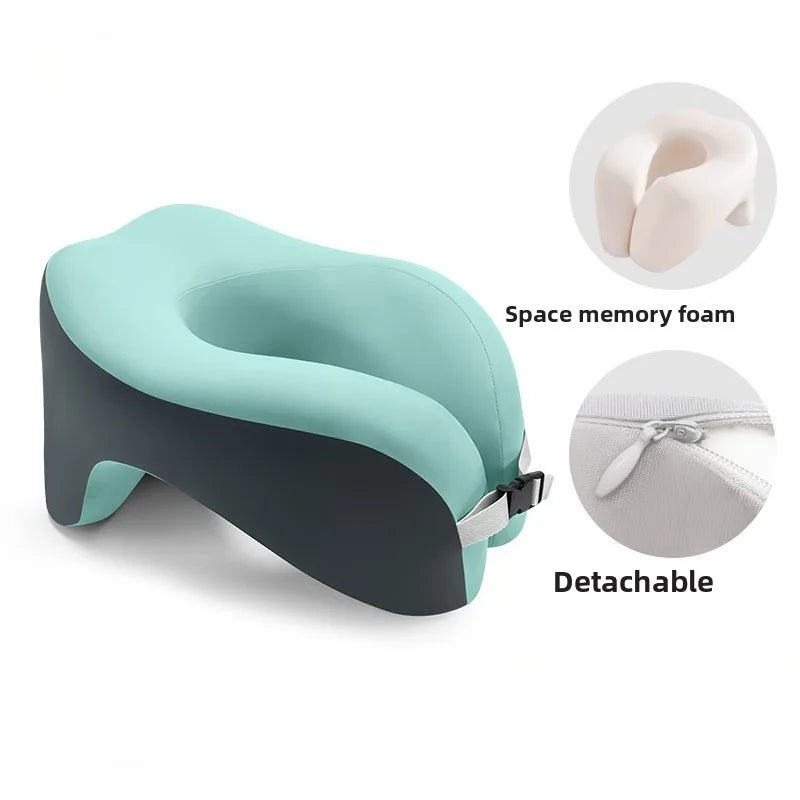 Memory Foam U Shaped Travel Neck Pillow For Cervical Support