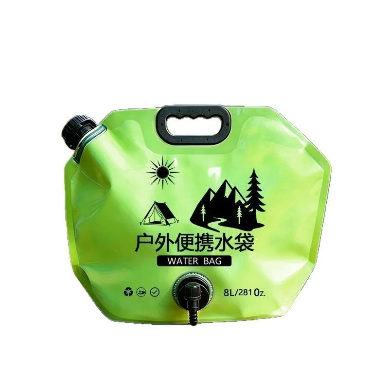 Foldable Outdoor Water Storage Bag With Leakproof Tap Spout