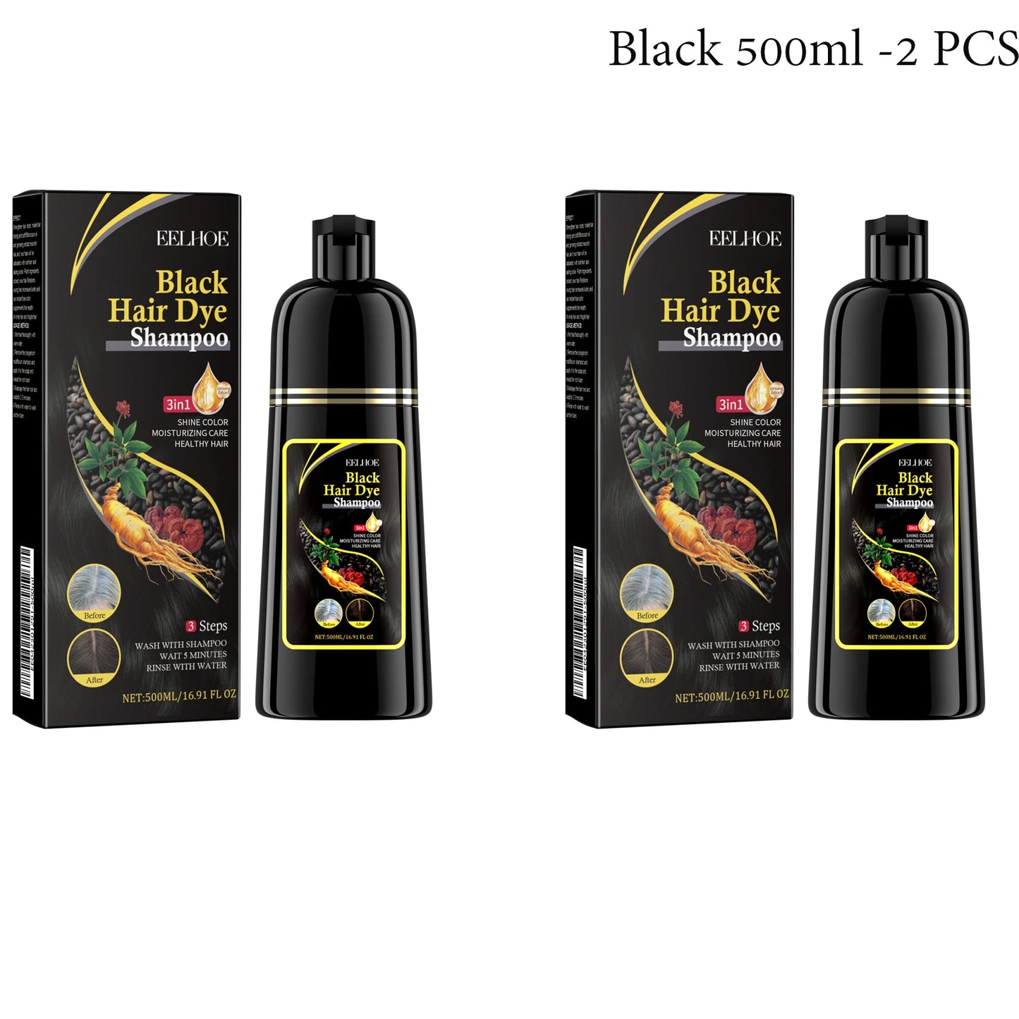 Eelhoe Hair Darkening Shampoo With Polygonum Ginger For Grey Hair