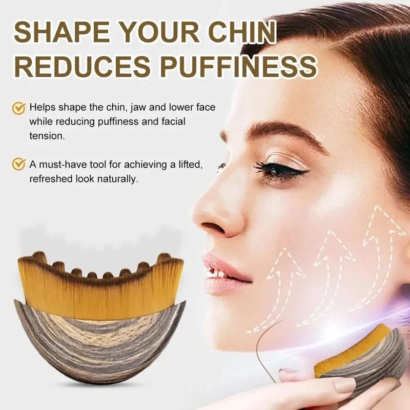Lymphatic Contour Face Brush Massager for Lymphatic Drainage and Chin Sculpting
