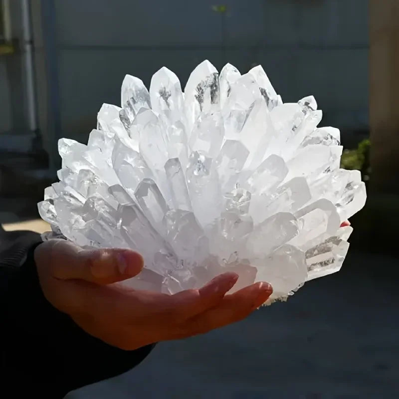 CrystalHola Spiritual Clear Quartz Cluster Healing Crystal