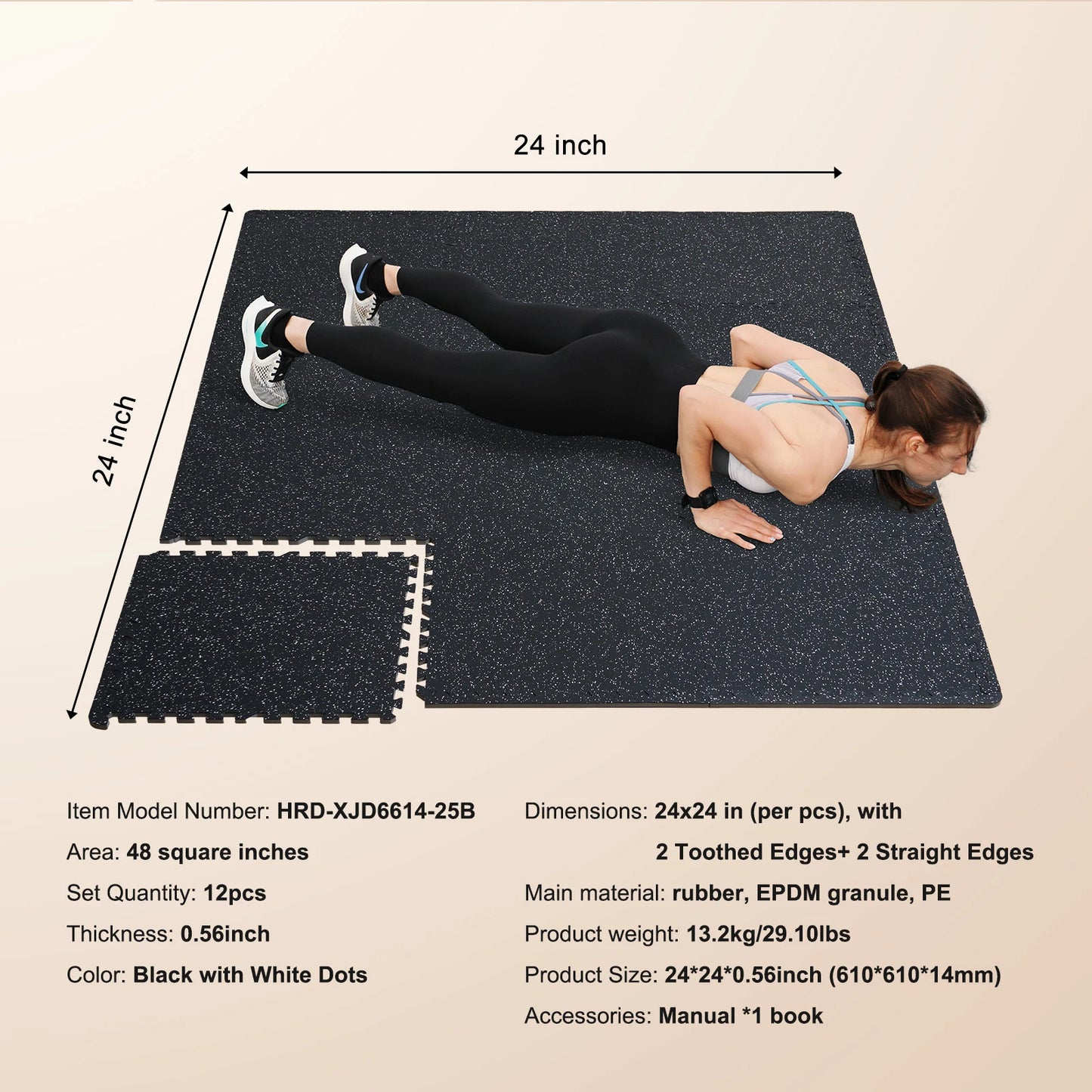 SucceBuy Interlocking Floor Mats For Gym And Home Premium Durable
