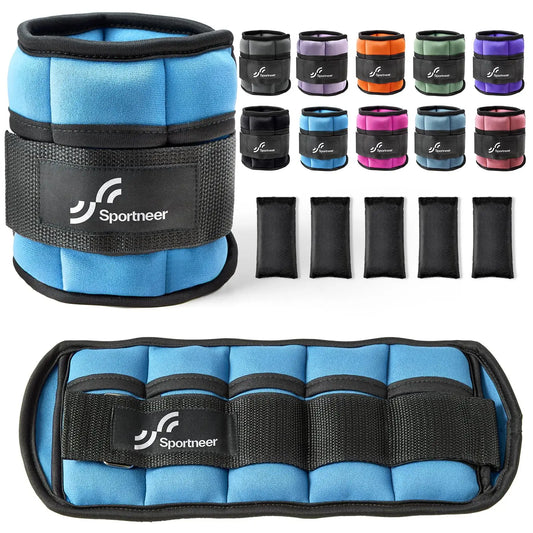 Sportneer Adjustable Ankle Weights For Gym Workouts
