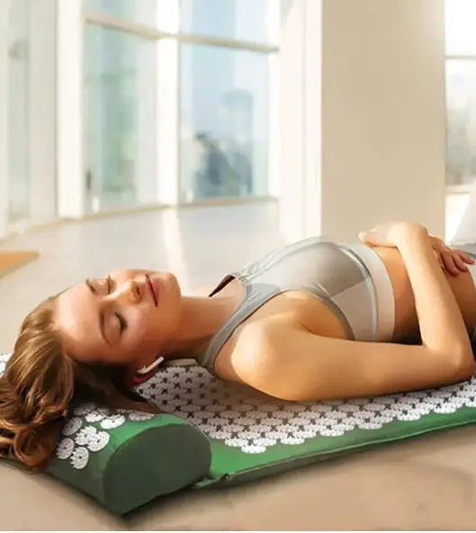 Acupressure Massager Yoga Mat Cushion for Back Pain Relief