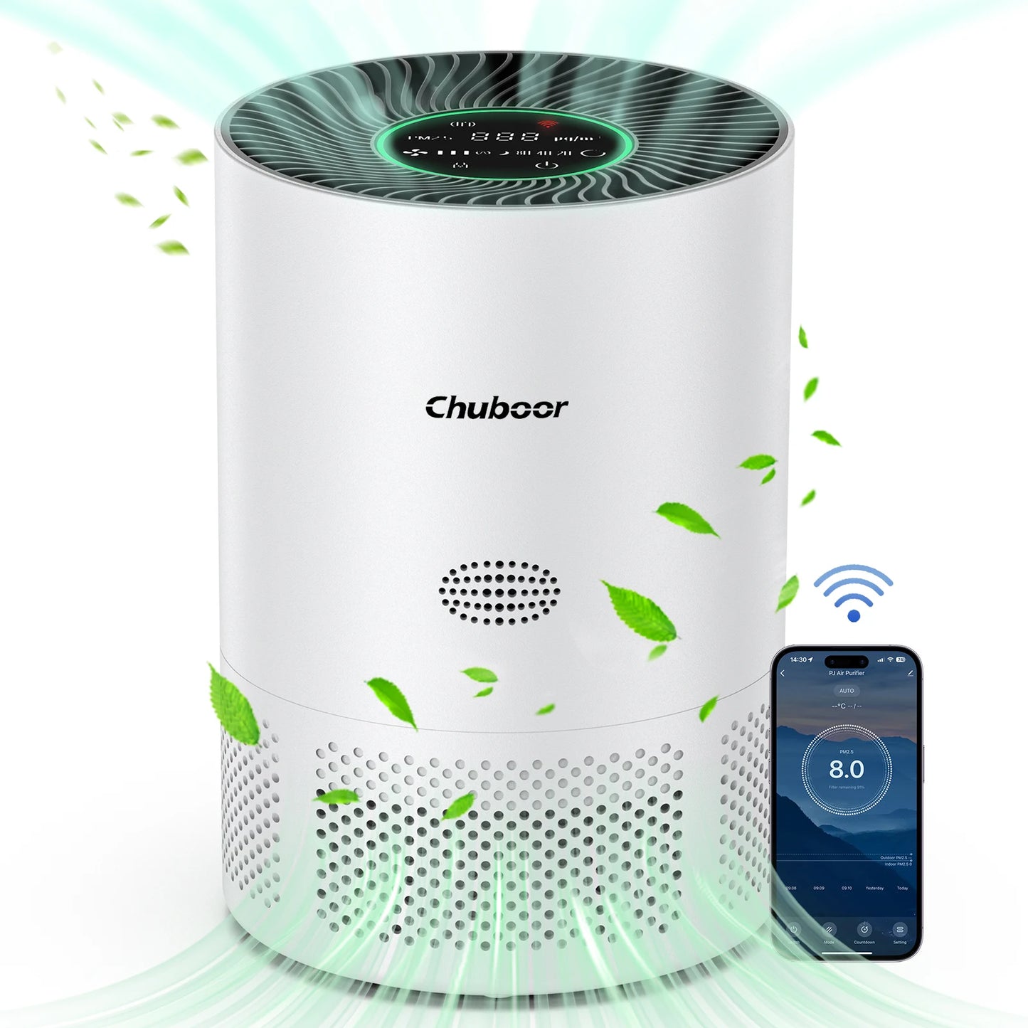 Chuboor H13 True HEPA Air Purifier For Home Bedroom