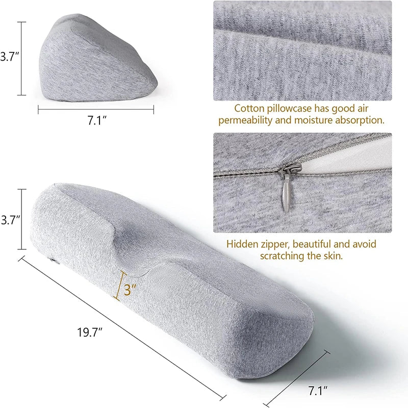 Cervical Memory Foam Contour Pillow For Side Sleepers And Orthopedic Support