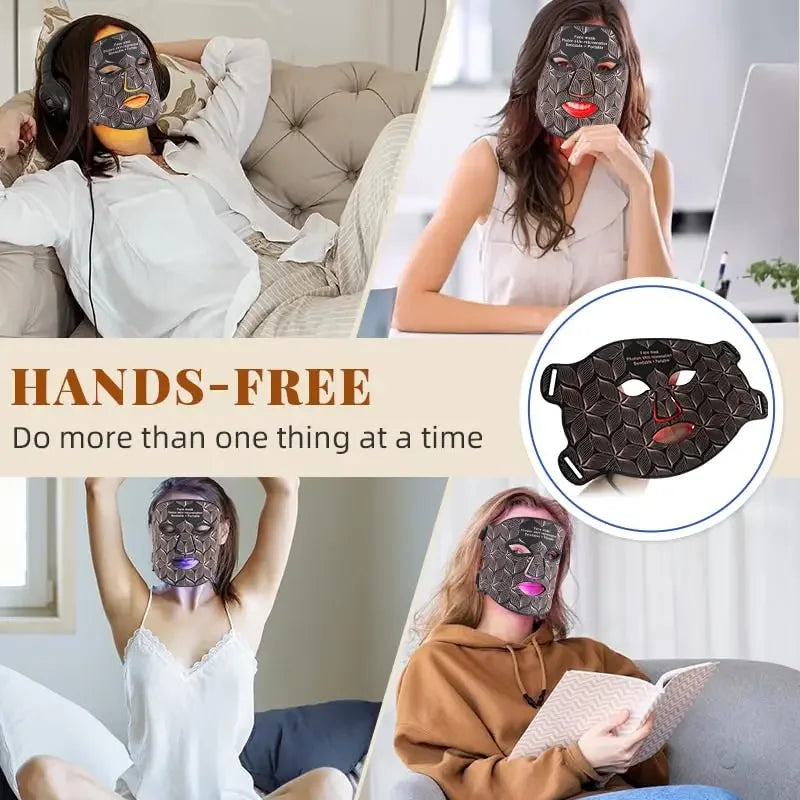 UBilli LED Face Mask Near Infrared Red Light Anti Aging