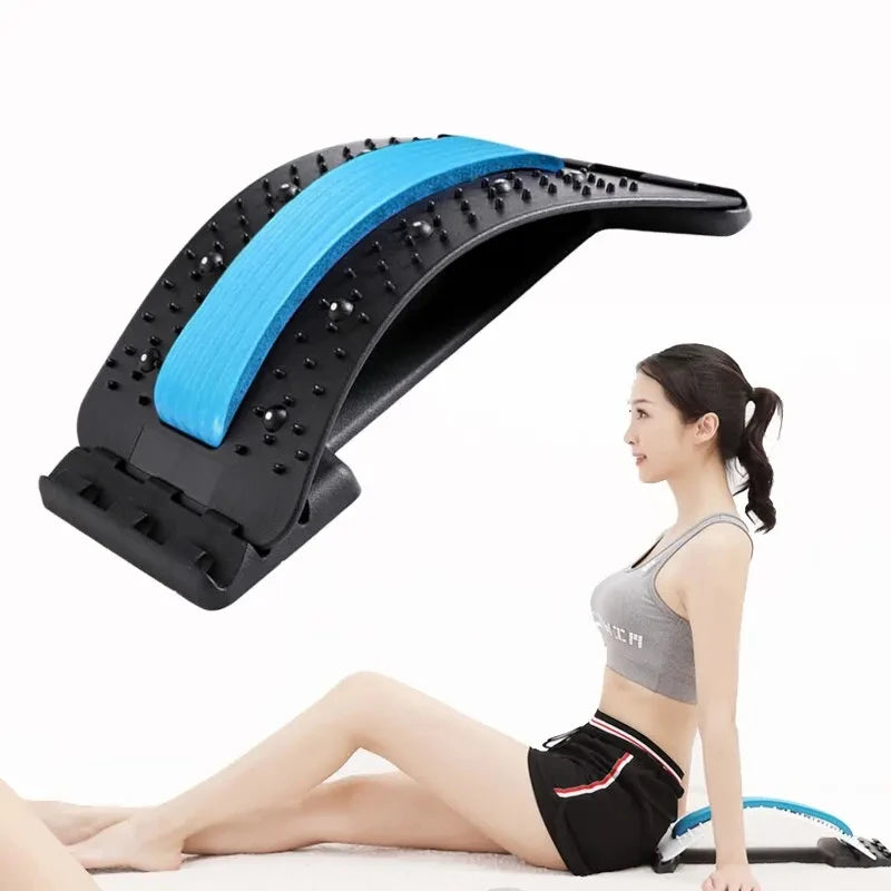 Back Stretcher Multi Level Adjustable Massager For Spine Support