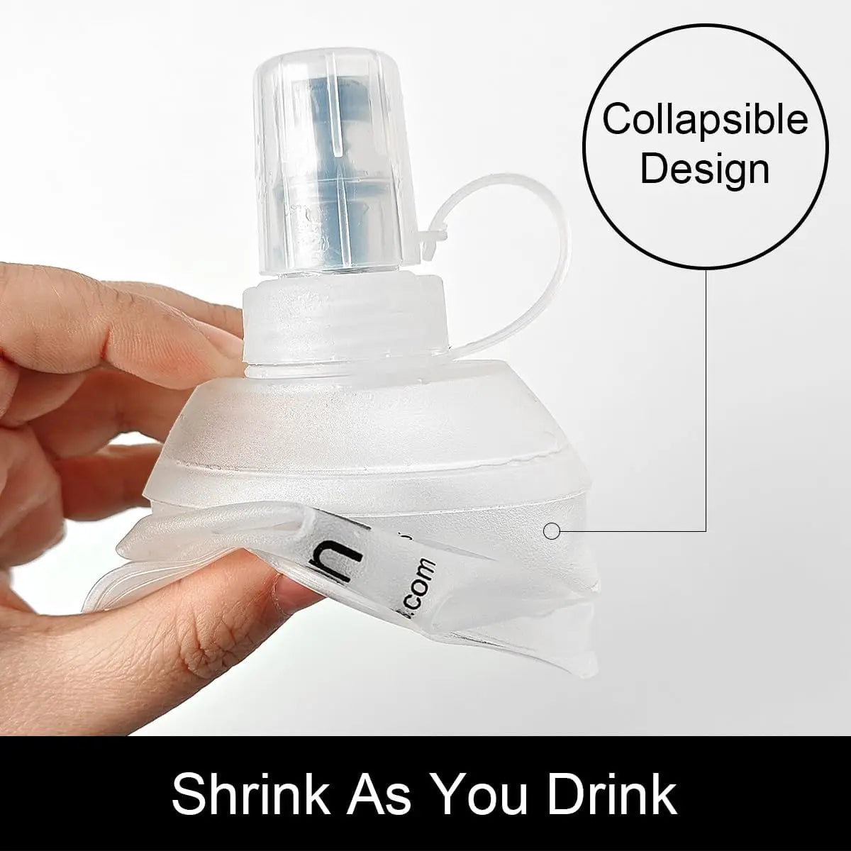 500ml TPU Soft Flask Collapsible Water Bottle For Hydration Pack