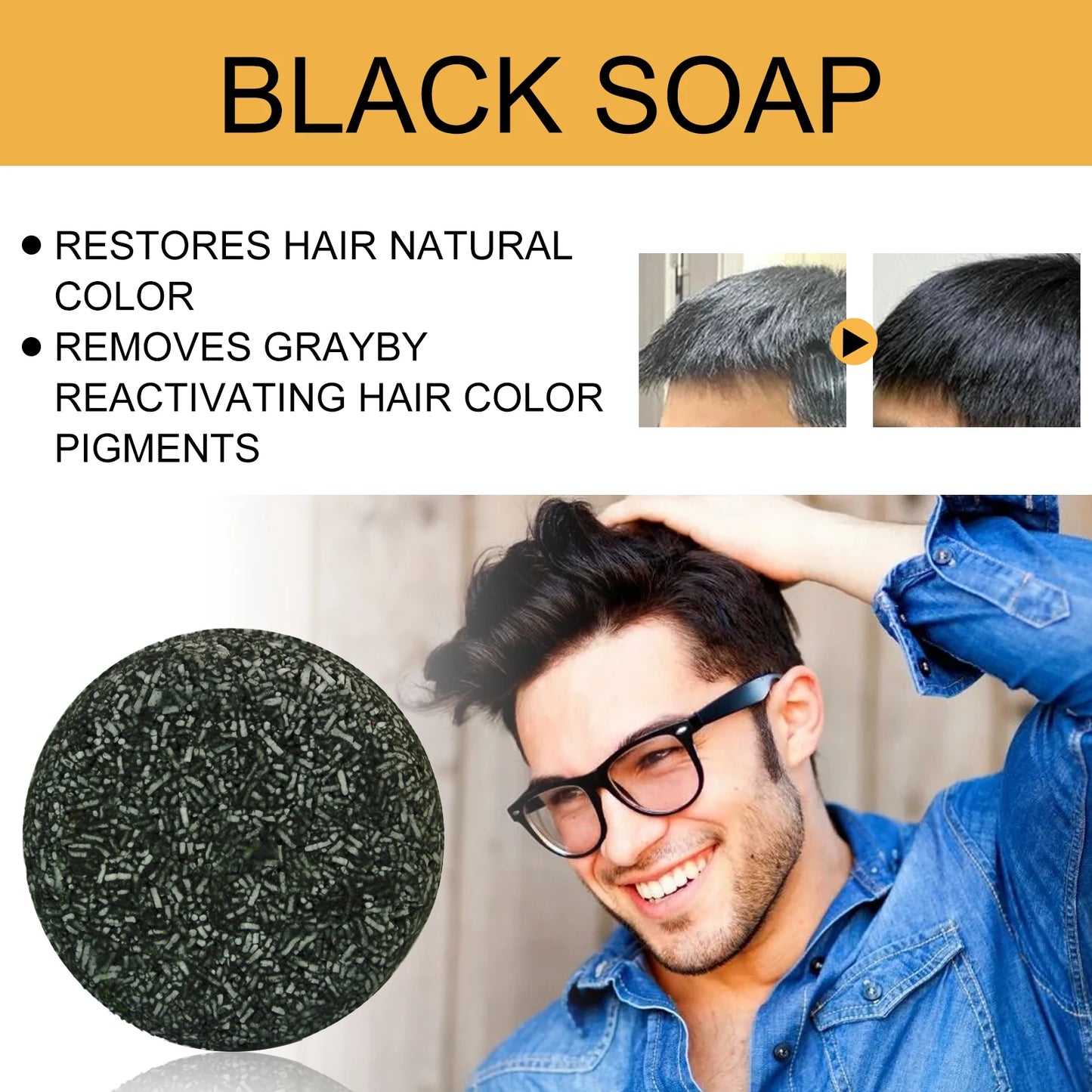 Polygonum Multiflorum Hair Shampoo Soap For Darkening And Scalp