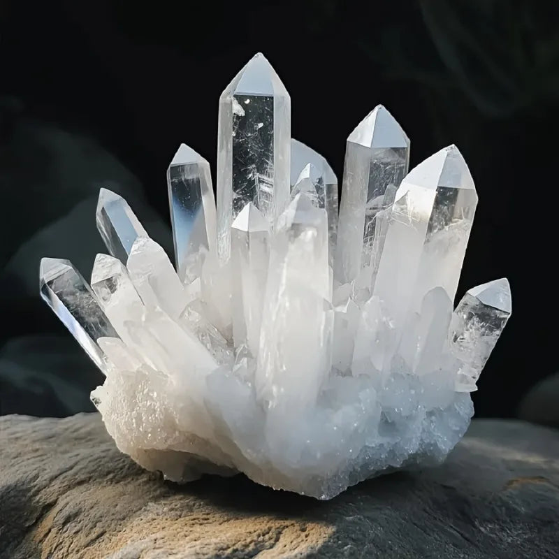 CrystalHola Spiritual Clear Quartz Cluster Healing Crystal
