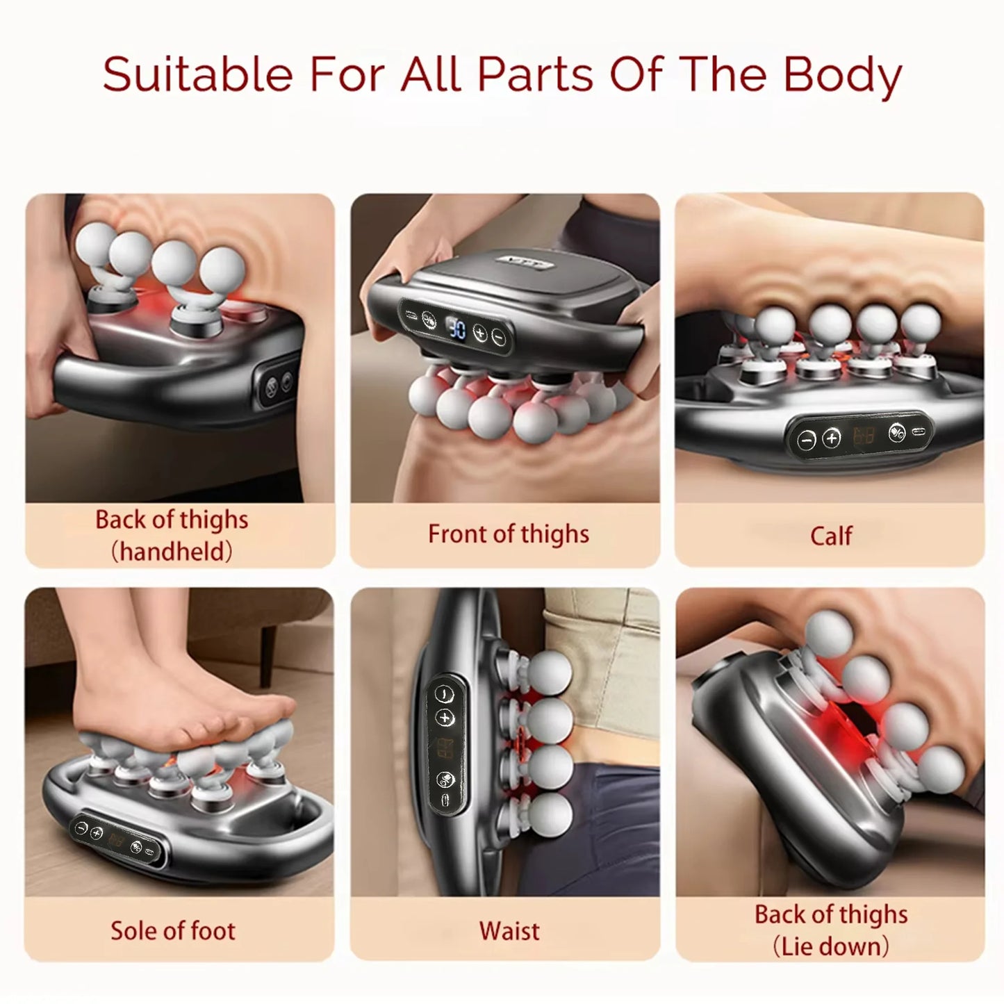 FODRK Massager Gun Set Deep Tissue Muscle Massage Device