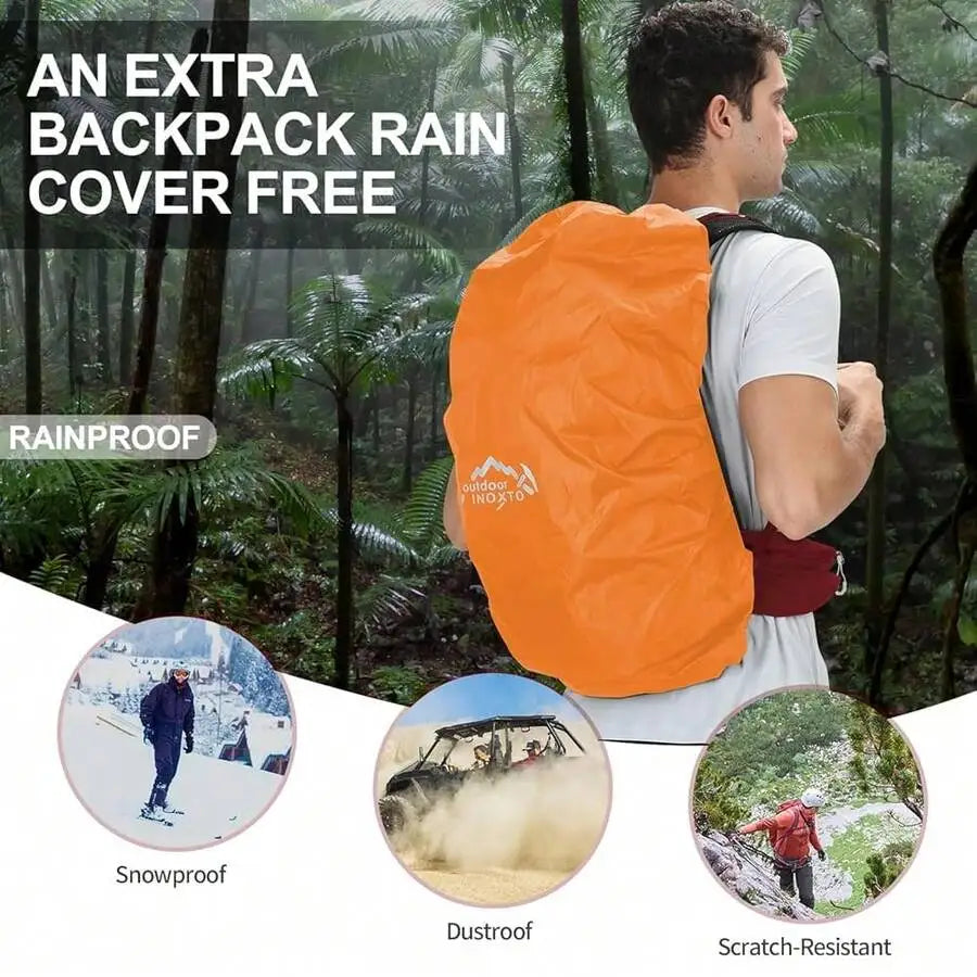 Waterproof Daypack With 3L Hydration Bladder And Rain Cover