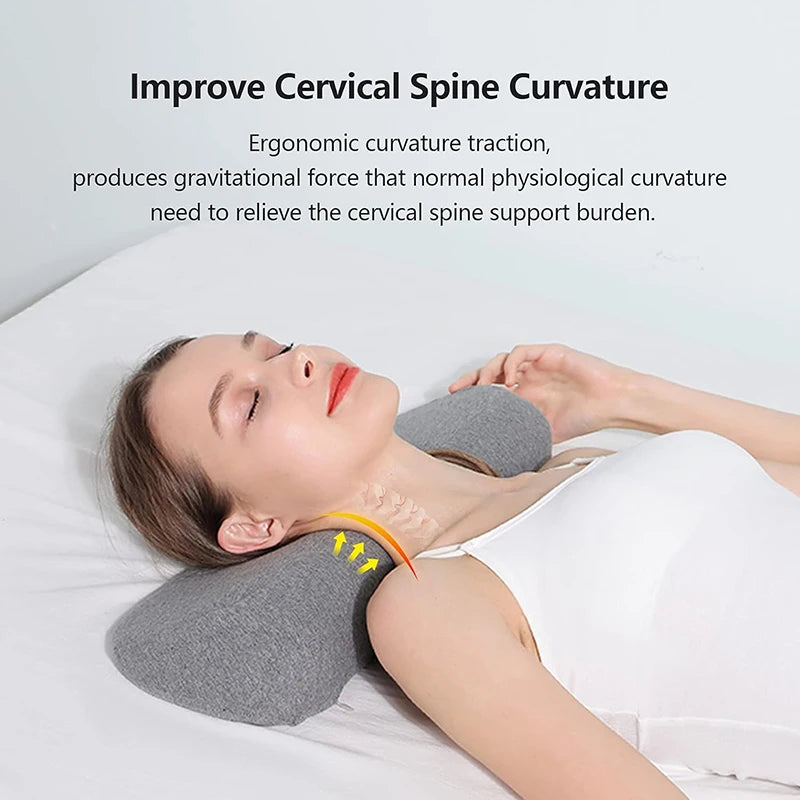 Cervical Memory Foam Contour Pillow For Side Sleepers And Orthopedic Support