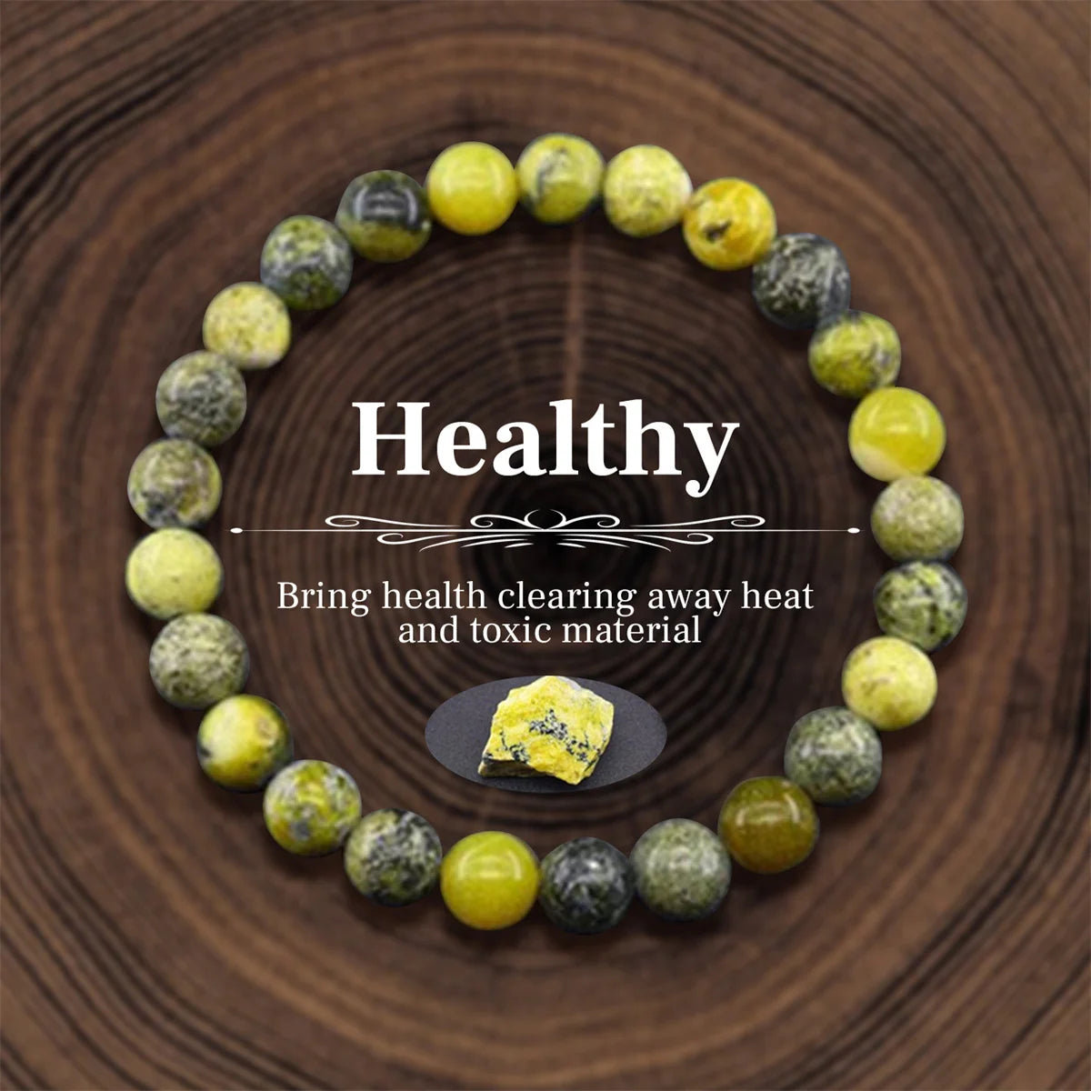 8mm Natural Stone Beaded Bracelet for Women and Men Unisex Crystal Beads Meditation Jewelry for Wealth Energy Protection
